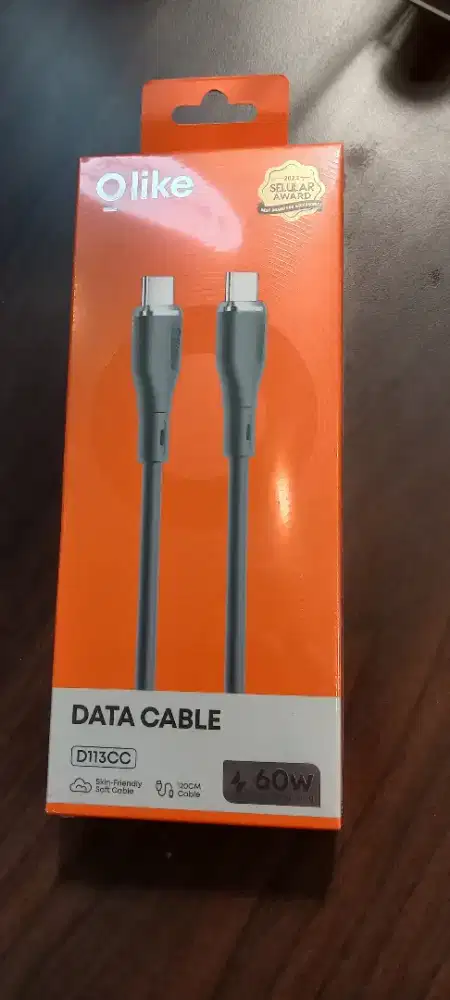 Olike D113CC Kabel Data Charger USB TYPE C To C PD 60W 3A