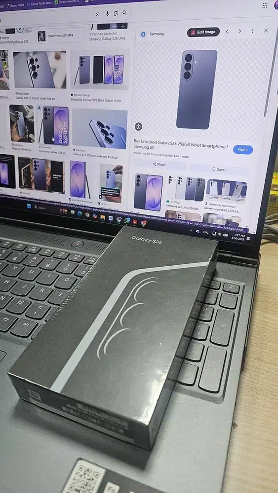 Samsung S26 Cobalt Violet 256GB (dapet doorprize)