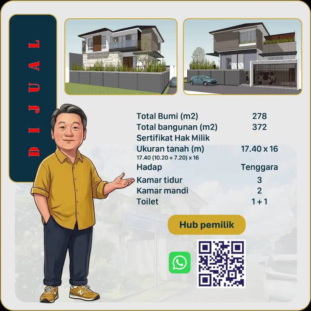 Rumah nyaman di Citra 2 Ext blok Bi07pos 12