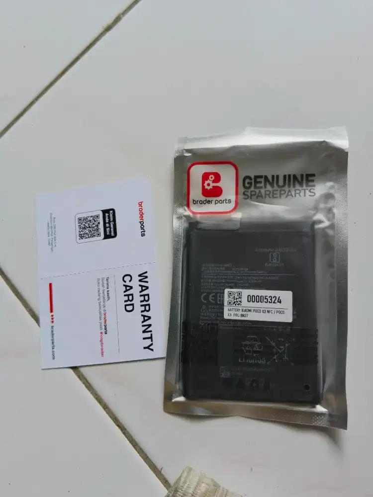 Baterai poco x3 nfc, BN57 Merk Braderpart