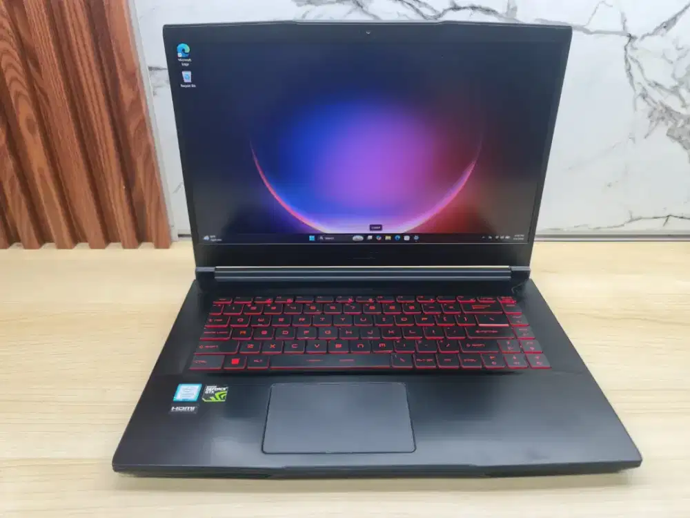 MSI Gaming Gf63, Core i5 gen8, Ram 8Gb, SSD 256Gb, layar 15.6 inch