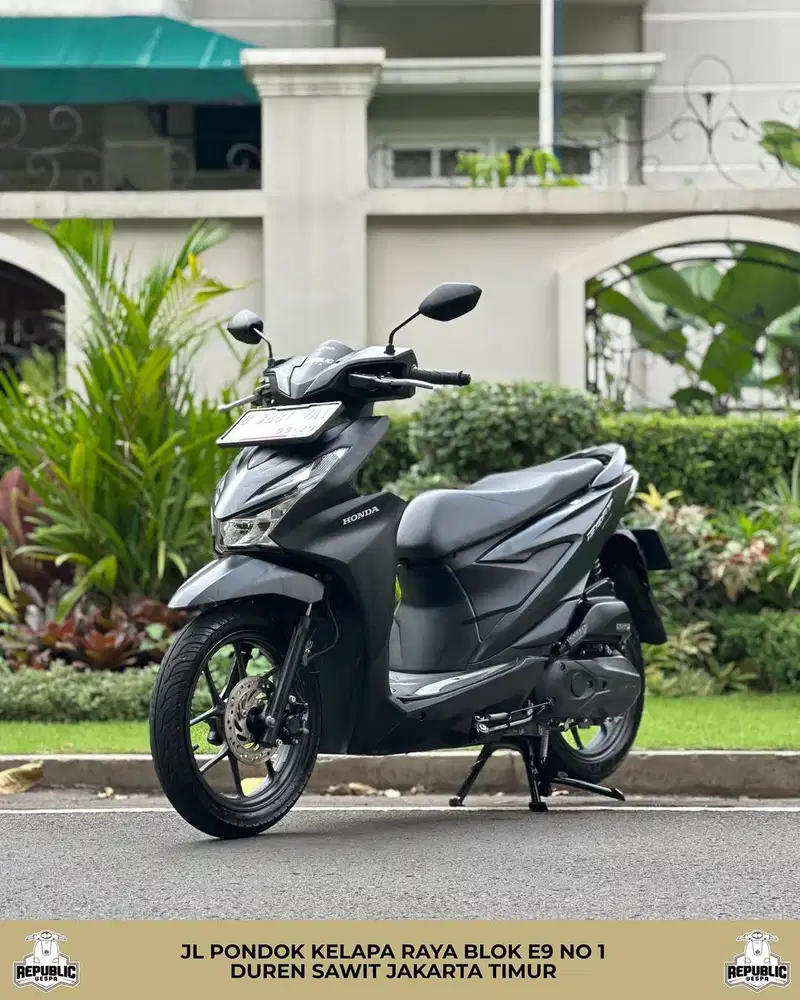 HONDA BEAT DELUXE SMARTKEY TH 2024 WARNA MATTE BLACK PERFECT CONDITION