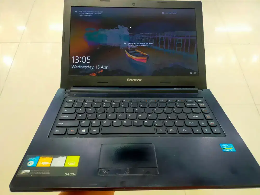 Dijual laptop Lenovo g400s Intel i3 gen 3 2.40GHz ram 4GB HDD 500GB