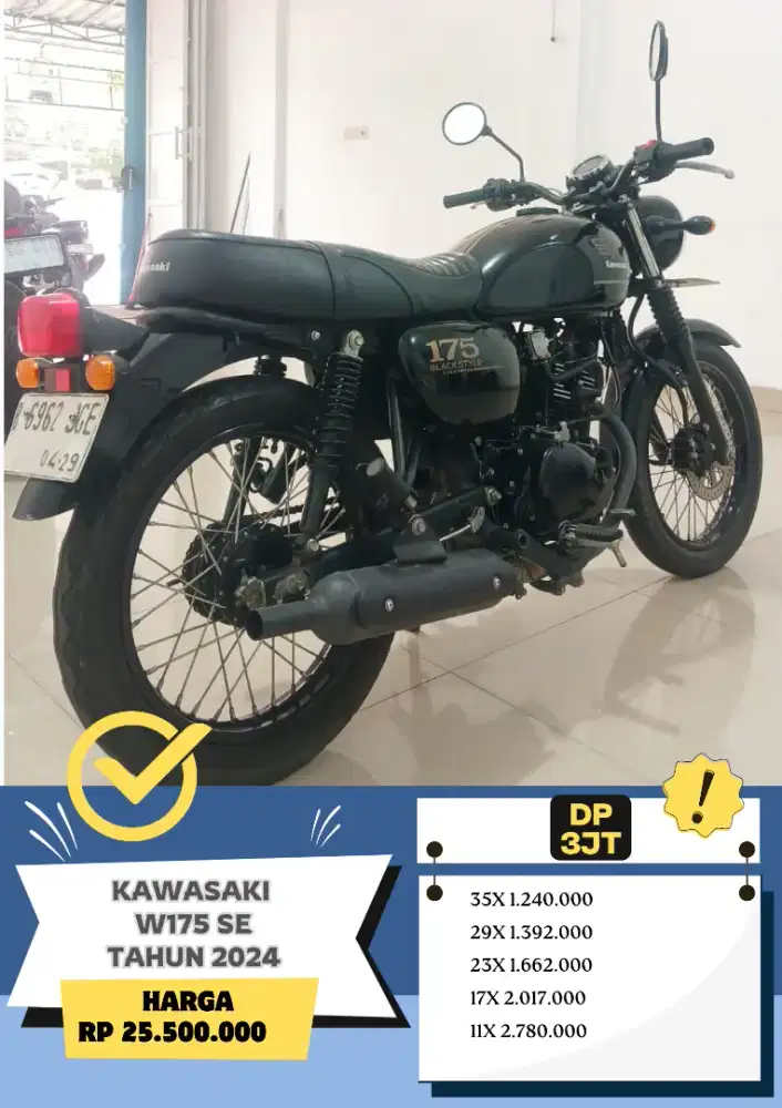 Kawasaki W175 SE tahun 2024 Siap Pakai