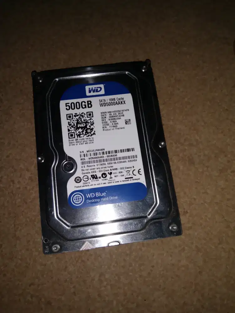 hdd 500gb 100% sehat