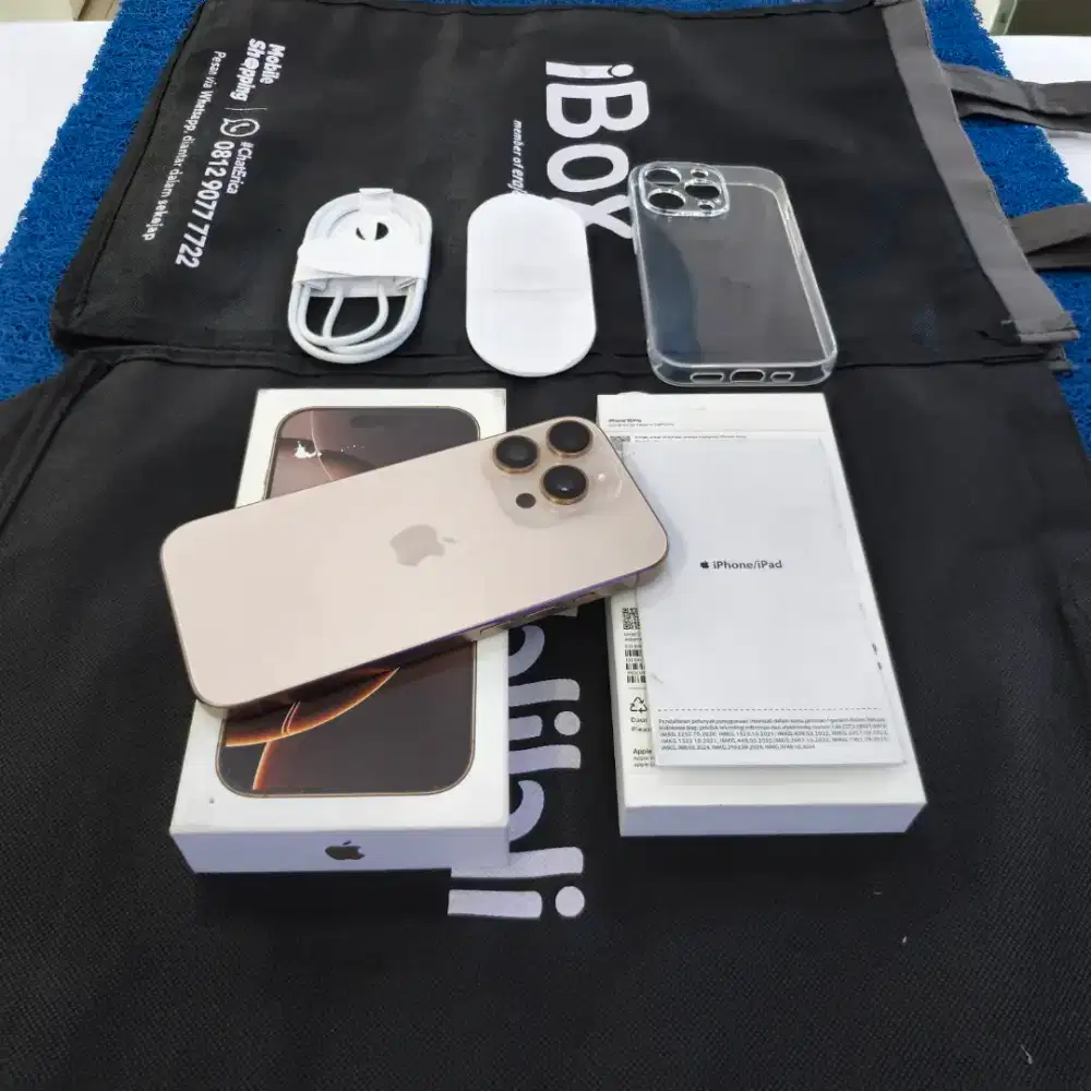 Iphone 16 Pro 128GB 99% like new BH 91% CC 390 Ex Grs resmi iBox