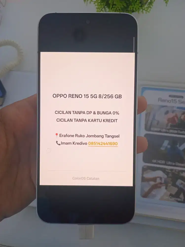 OPPO RENO 15 5G 8/256 GB Cicilan Tanpa DP