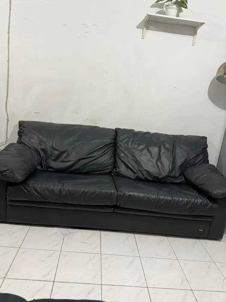 SOFA 321 DOIMO ITALIAN LEATHER GENUINE ( FULL KULIT ASLI )