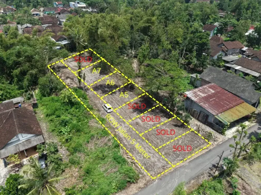 Tanah Jogja Timur Dekat Jl. Jogja Solo 5 Menit Exit tol Purwomartani