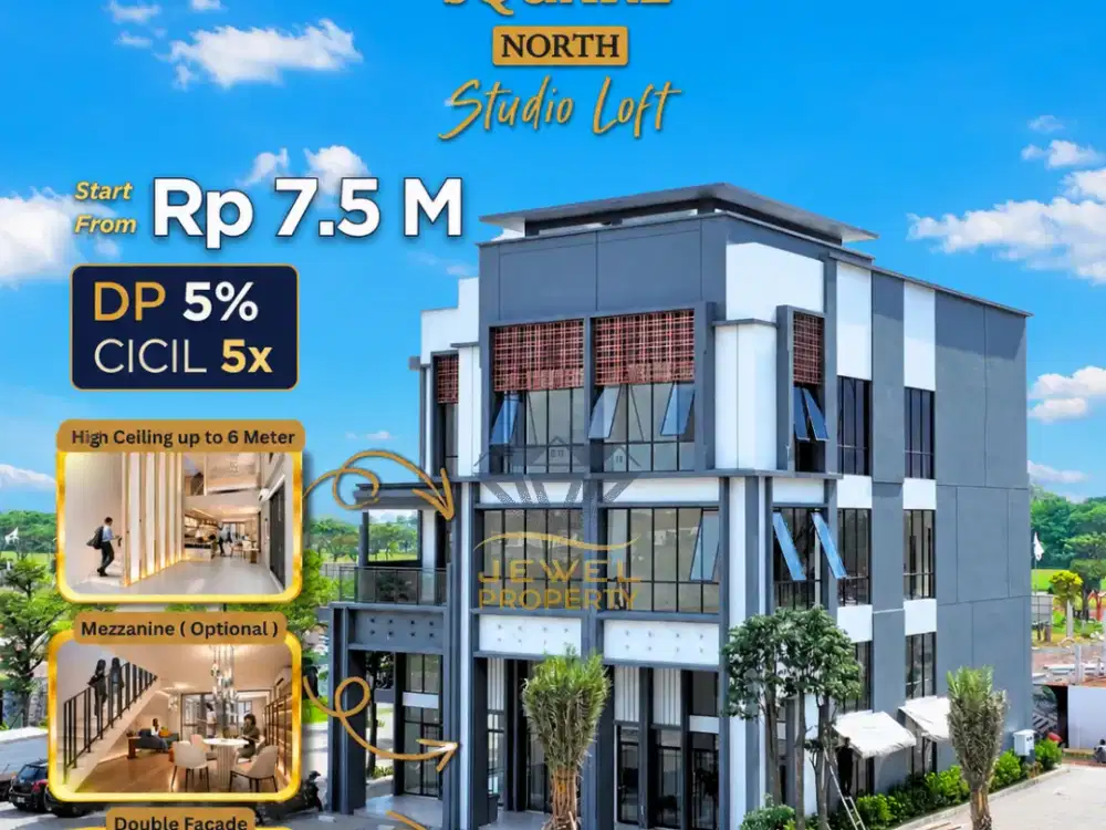 Studio Loft Pasadena Square North Di Gading Serpong Hadap Jalan Utama