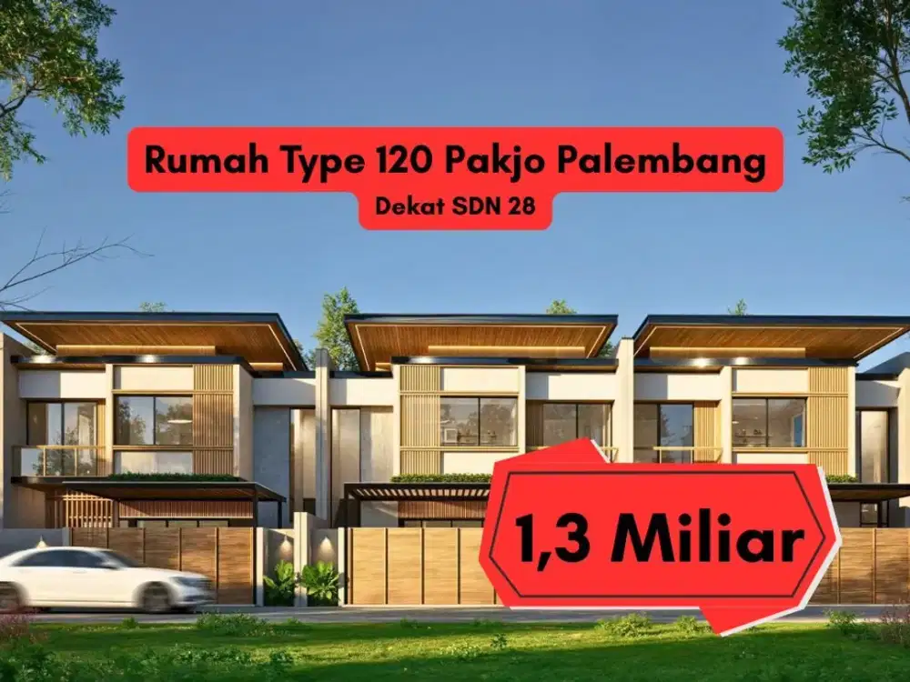ual Rumah Pakjo Irigasi Palembang Dekat Soetta – LT 136 m² SHM One Gate System, 2 Menit ke Jalan Soekarno Hatta, Harga 1,3 M