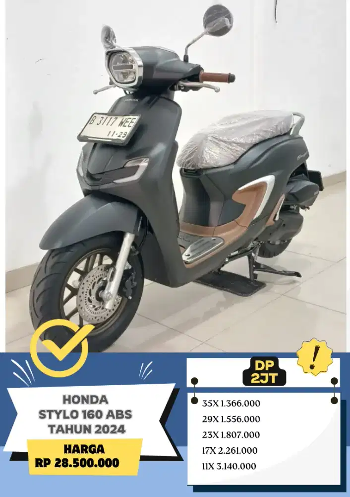 KM 6RB Honda Stylo 160 ABS Tahun 2024 GRESS