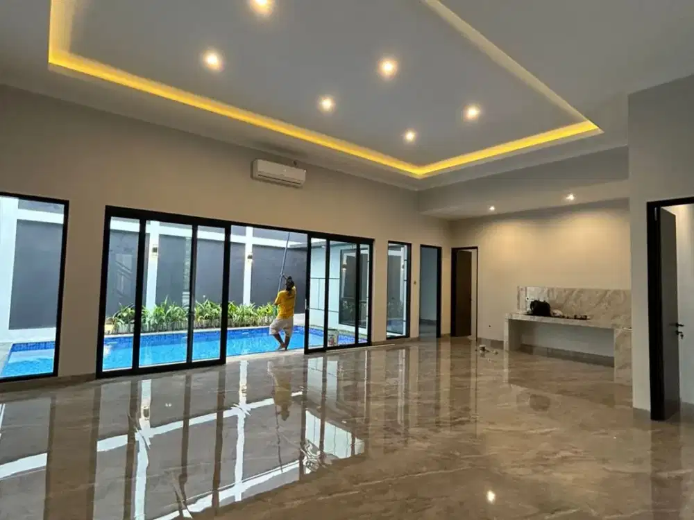Dijual Rumah Tropical Brand New Ada Swimming Pool Lokasi Strategis Dekat Stasiun Jurang Mangu di Sektor 9 Bintaro Ut-17822