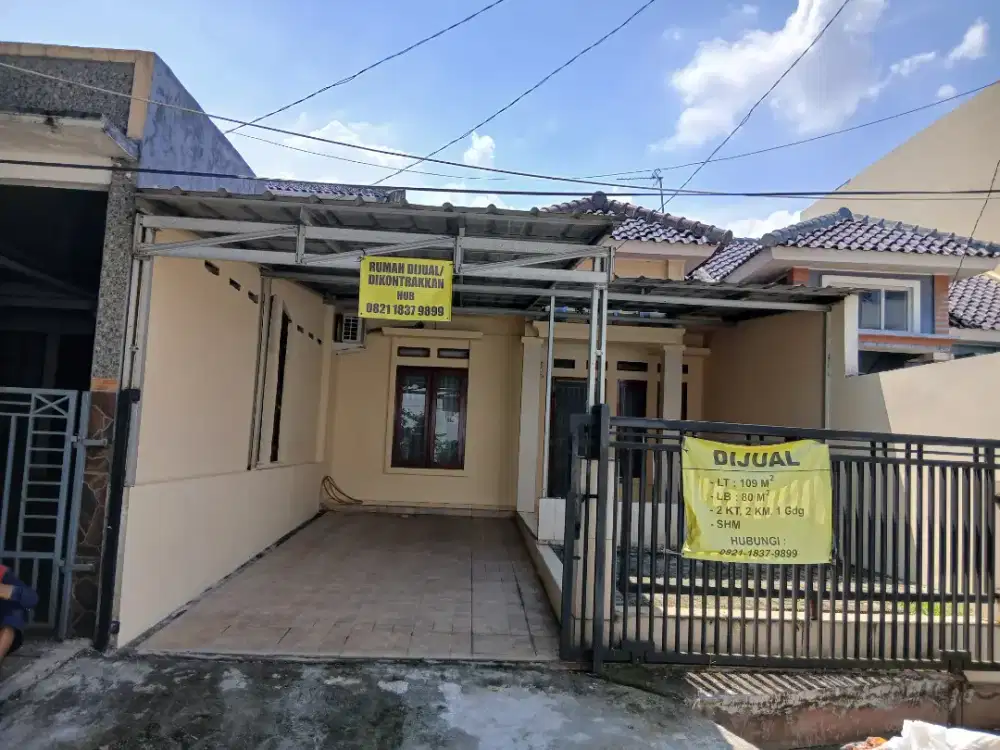 Dijual Cepat / Dikontrakan Rumah Cluster Nata Garden Jati Asih Bekasi
