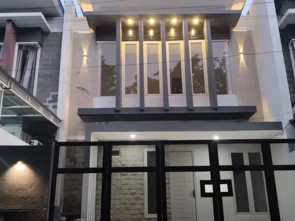RUMAH 2 LANTAI MODERN MINIMALIS DI GREEN SEMANGGI WONOREJO RUNGKUT