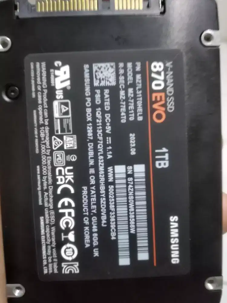 ssd sata samsung evo 1Tb