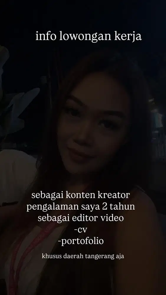 Saya mencari kerja sebagai editor video
