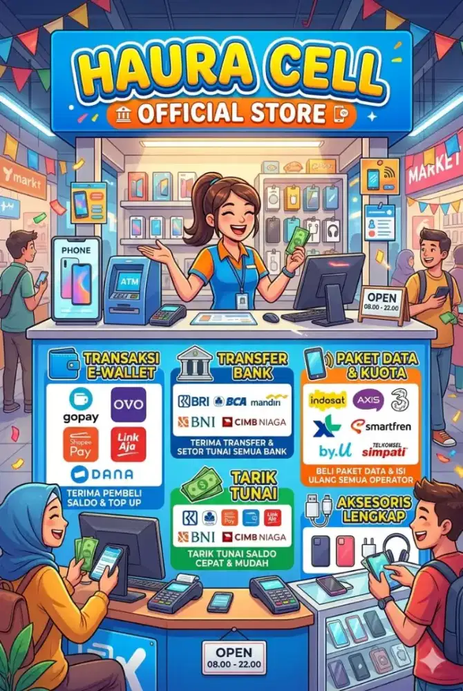 Jaga konter pulsa ditanah tinggi