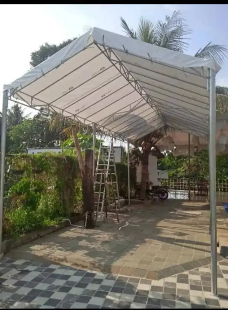 Tenda baru dan pembuatan rangkaa tenda