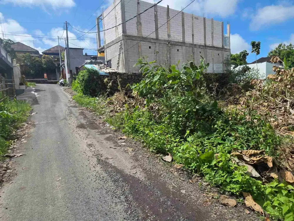 Jual Tanah Luas 200m²/2ara Zona Kuning & SHM Lokasi Jl Pura Lempuyang Ungasan area Villa Komersil
