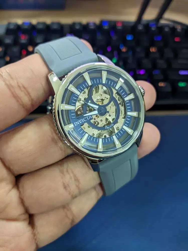 [2ND] Jam Tangan INVICTA Objet D Art 22640 Blue Skeleton - BARU 3 KALI