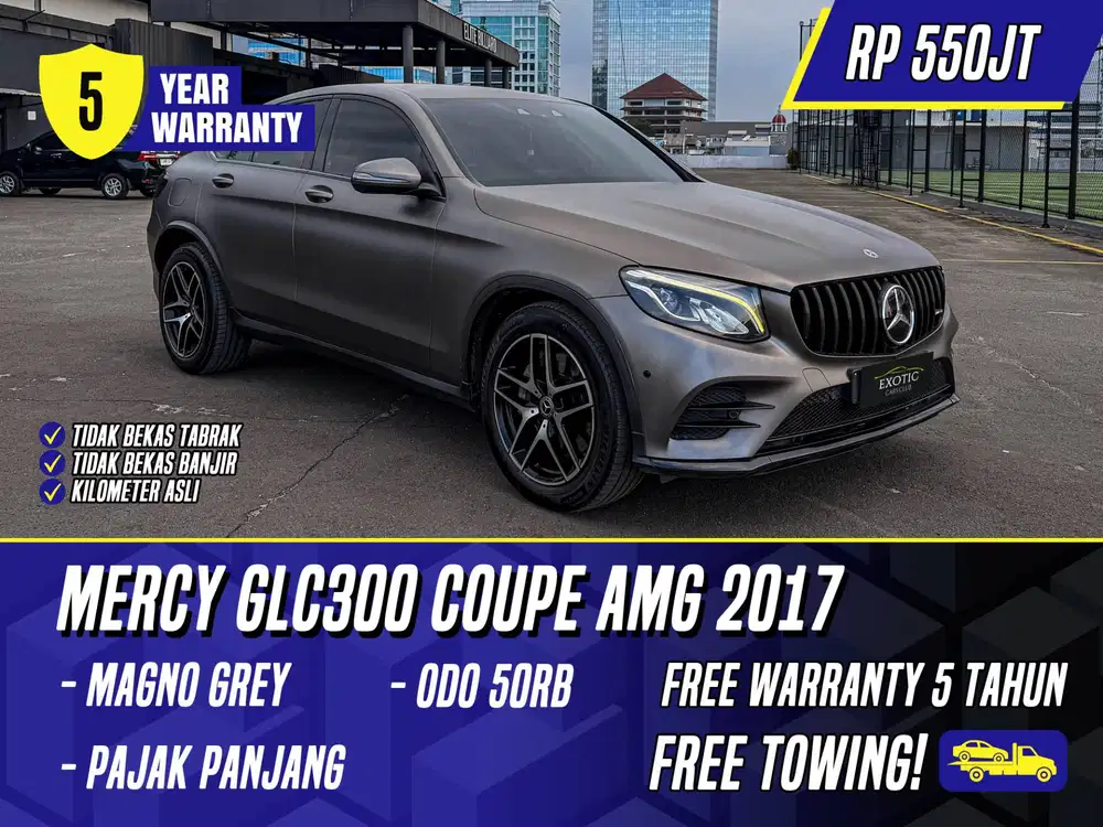 Mercedes Benz GLC300 Coupe AMG 2017 Black Grey Hitam Mercy GLC 300