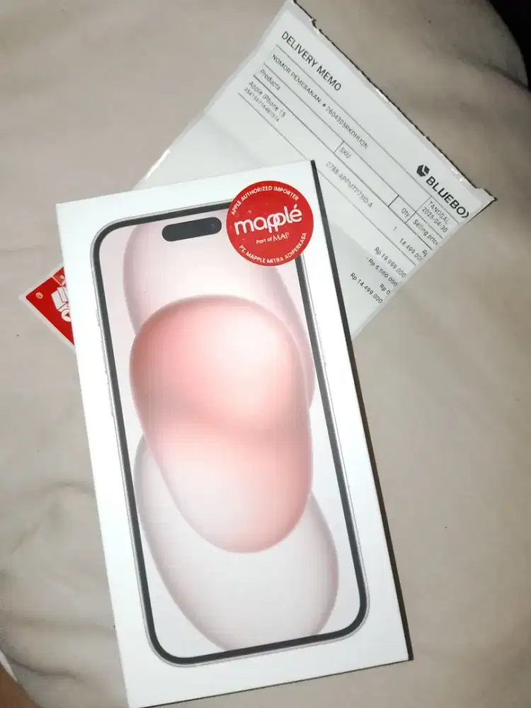 Iphone 15 Pink, 256 GB. Garansi Resmi Digimap, masih disegel Baru