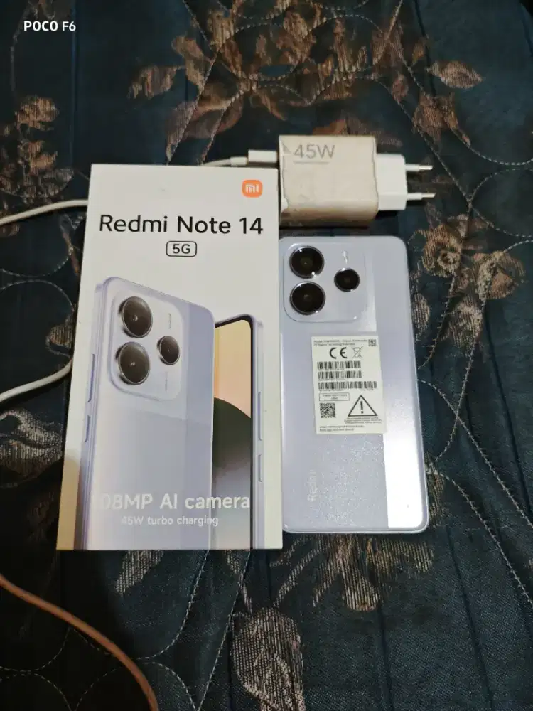 redmi note 14 5g ram 12+12/512GB fullset mulus tanpa minus,nego