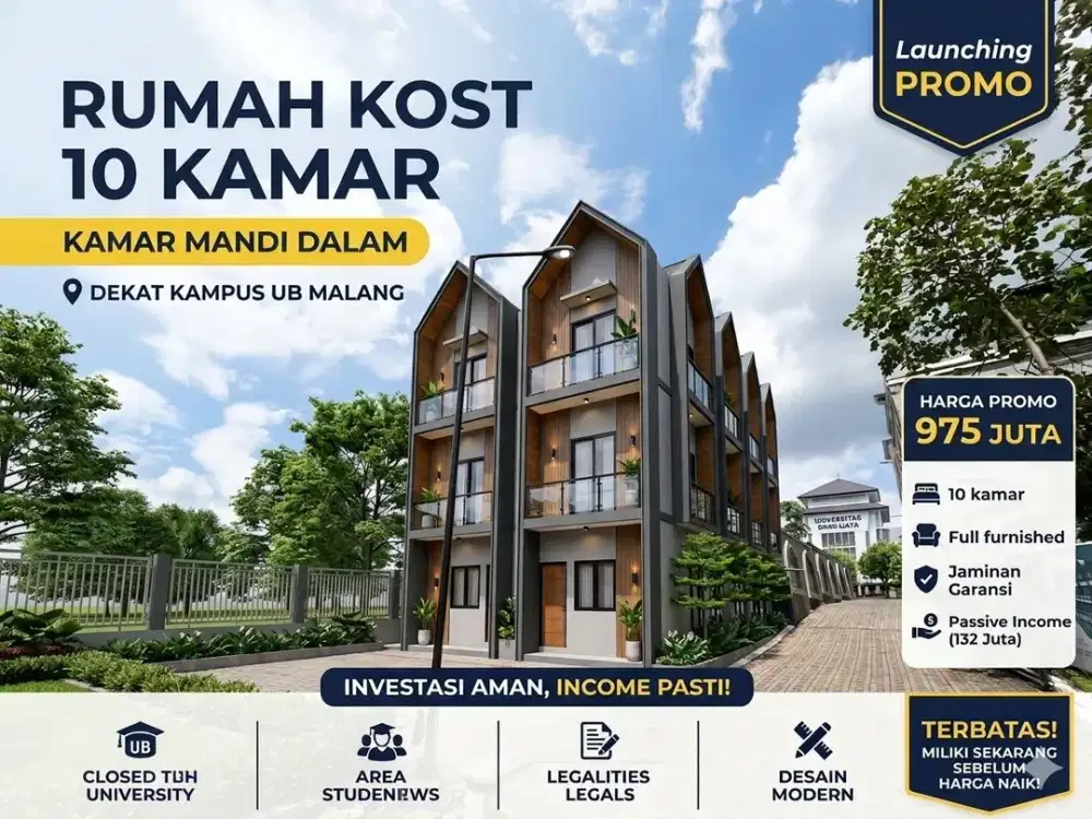 Punya Kost di Merjosari Bisa Jadi Sumber Income Setiap Bulan