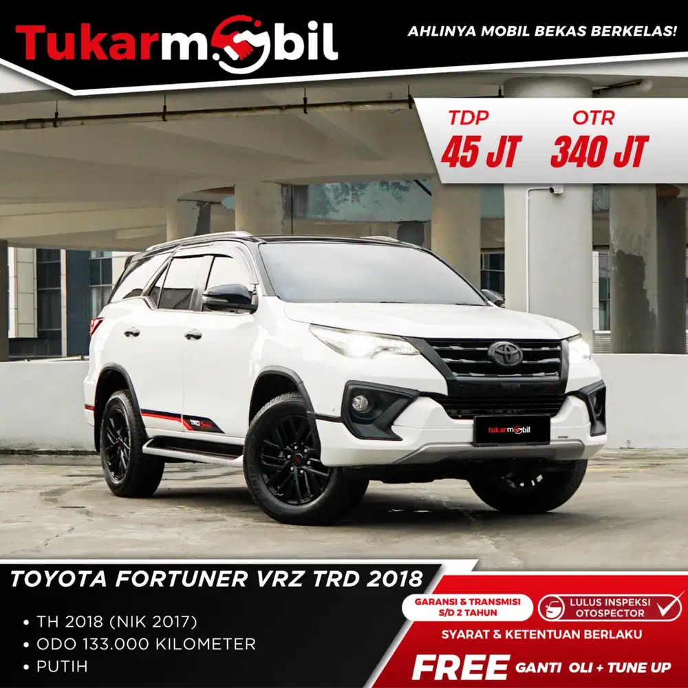 TOYOTA FORTUNER 2.4 VRZ TRD TAHUN 2017