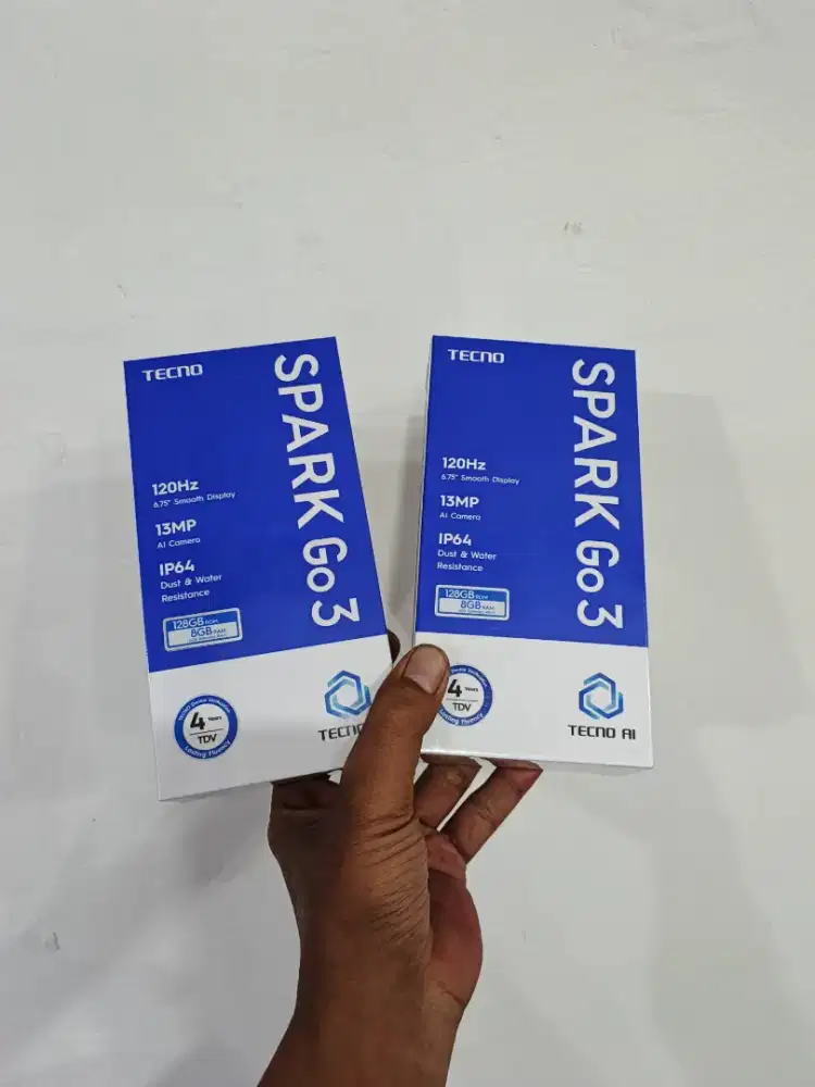 Tecno Spark GO3 4+4/64 Garansi resmi 13bln