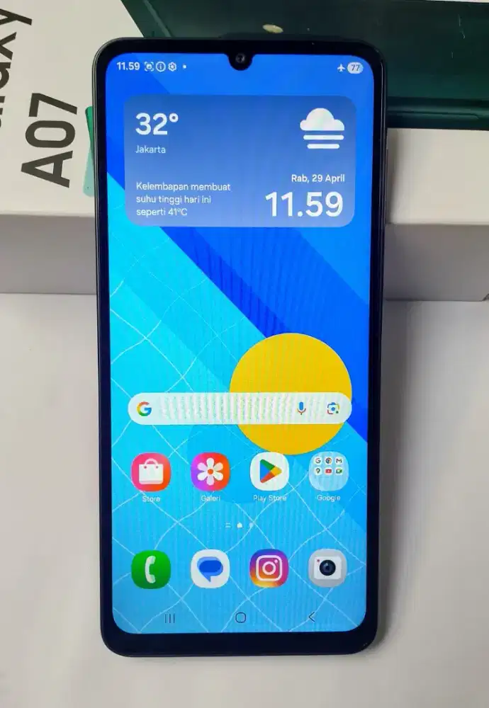 Samsung A07 Ram 4+4/64 Full ori pemakaian 3 bulan