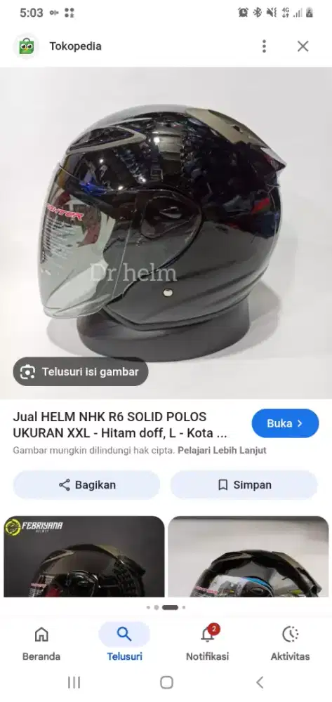 Nhk r6 polos hitam brown