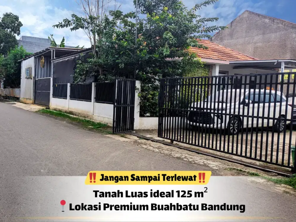 Tanah Buahbatu 125 m² – Waktu Tepat Mulai Bangun