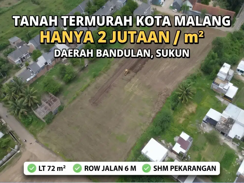 Kavling Sukun Dekat Kampus dan Mall Cocok Untuk Hunian Nyaman