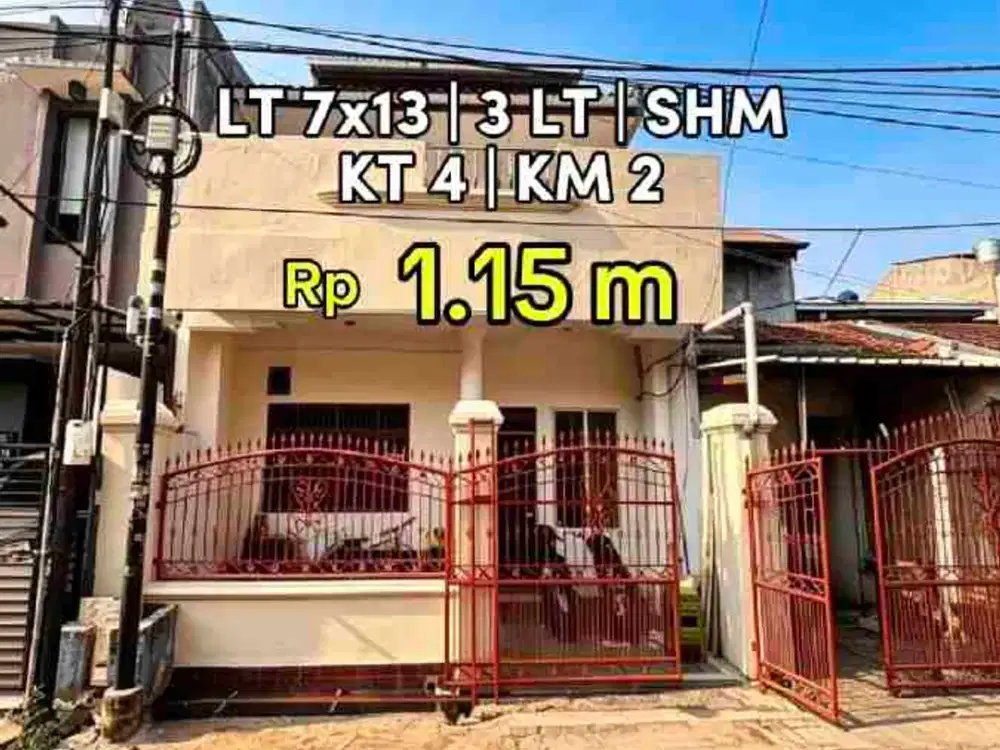 Wilson Rumah 3 lantai uk 7x13 di cipondoh makmur