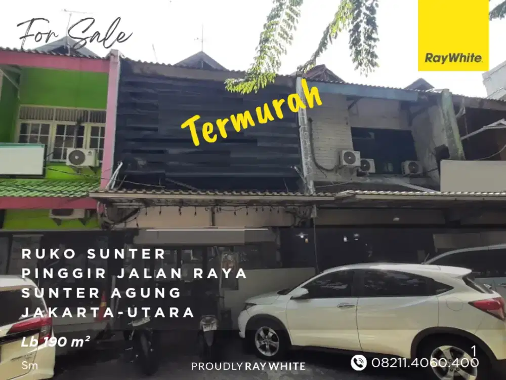 Ruko Sunter Termurah, Pinggir Jalan Raya, Jakarta Utara