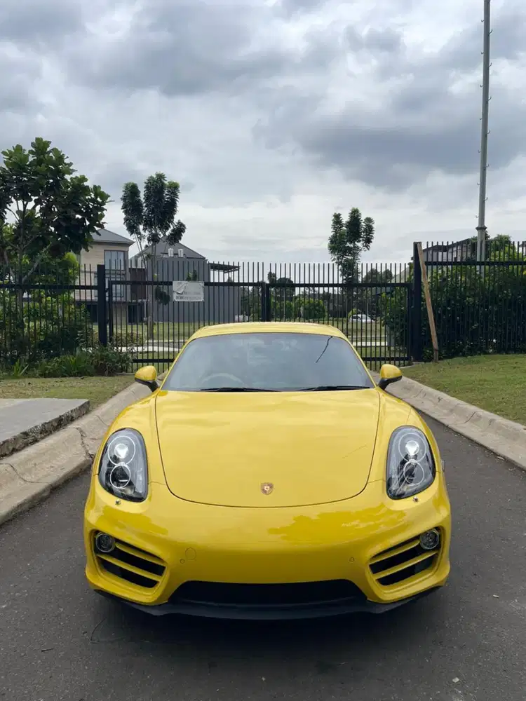Porsche cayman 2.7 pdk 2014 yellow tgn ke1