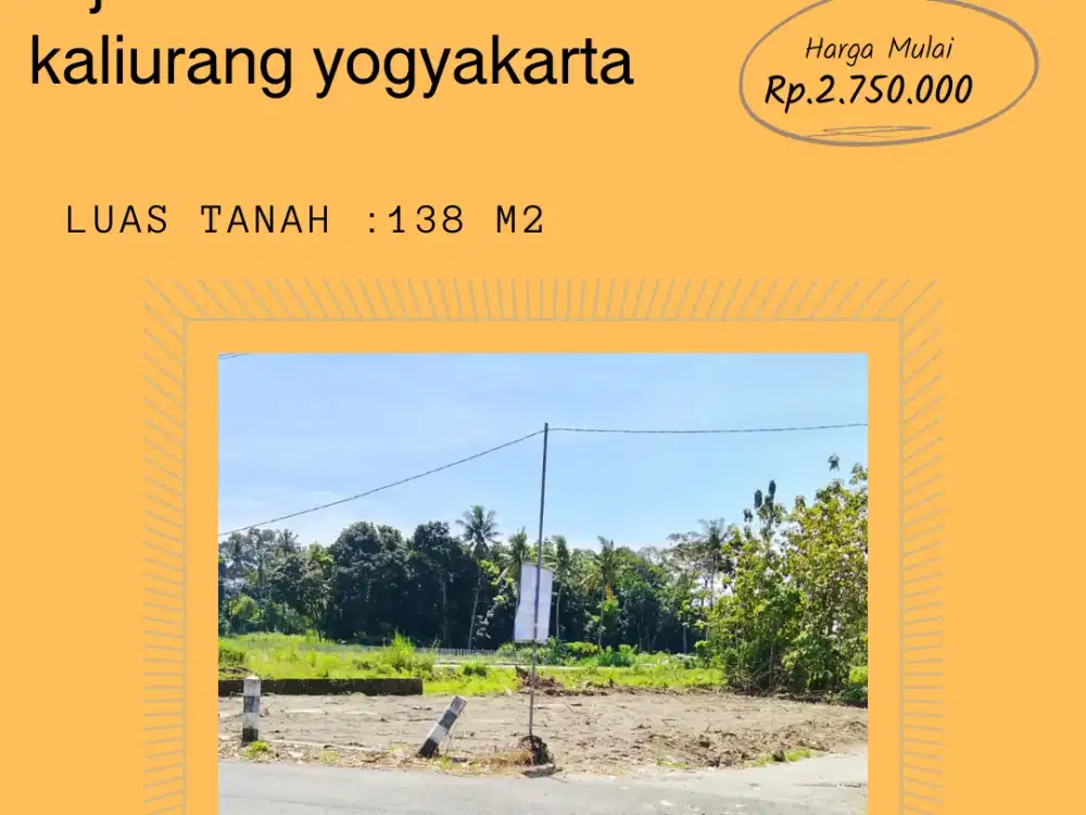 Tanah Yogyakarta sleman Area timur Jl kaliurang km14