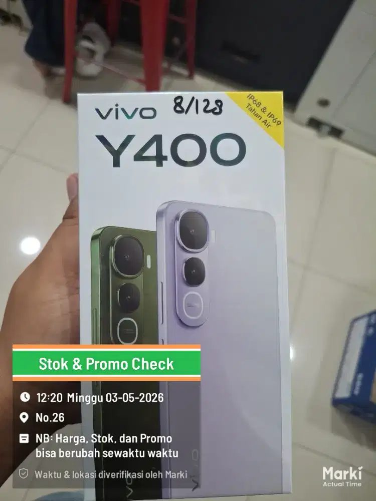 NEW VIVO Y400 8/128. SEGEL GARANSI RESMI. PROMO DISKON STOK TERBATAS
