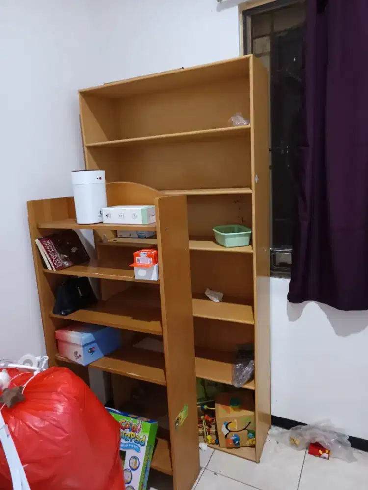 rak kayu besar & kecil