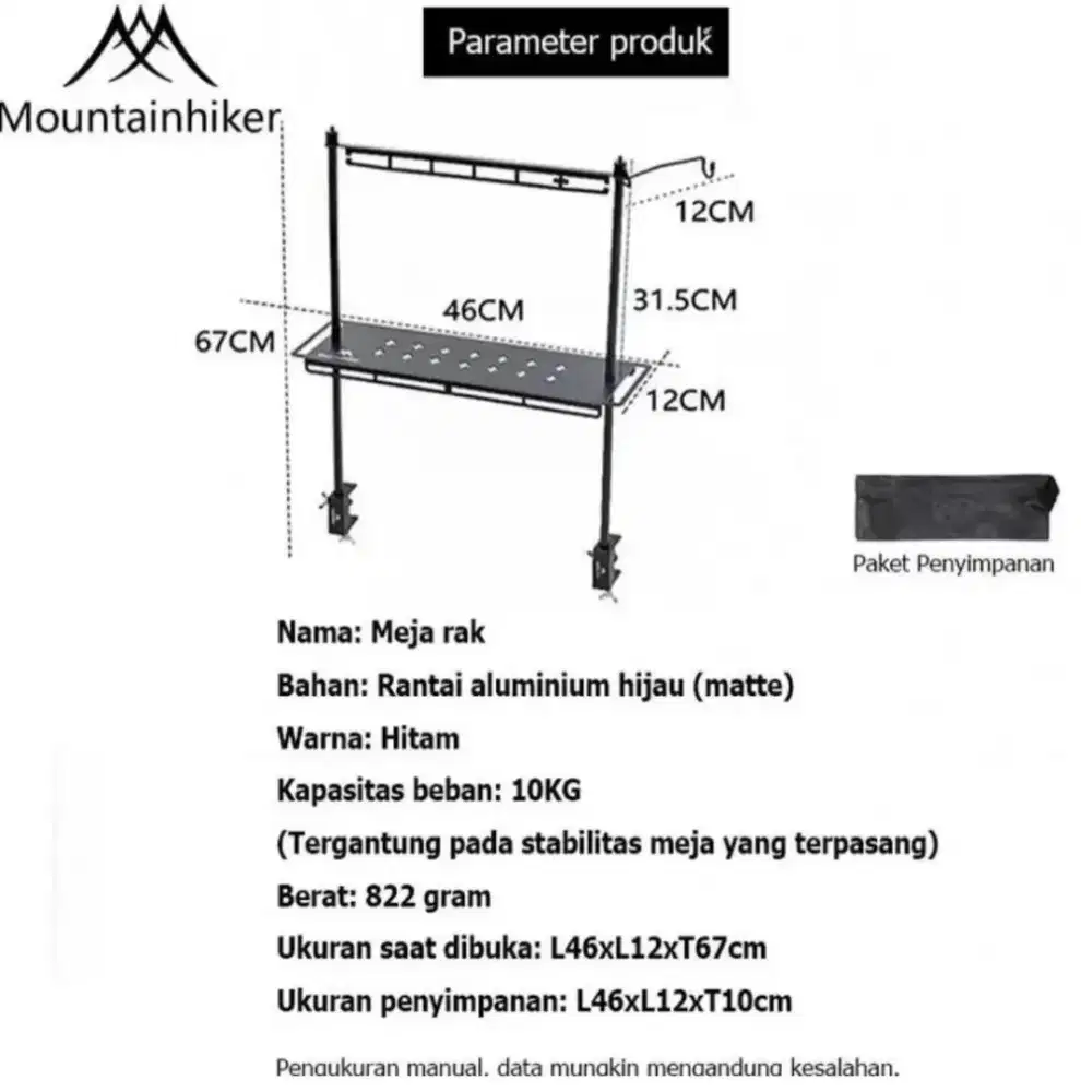 Rak meja mountainhiker