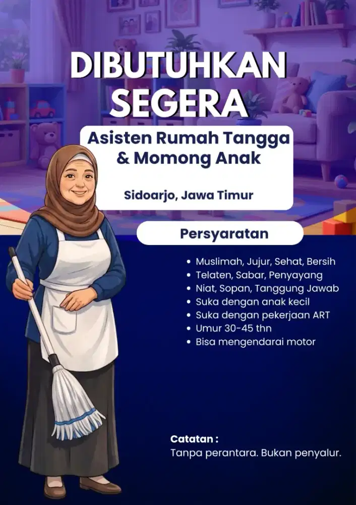 Dicari ART dan Momong Anak