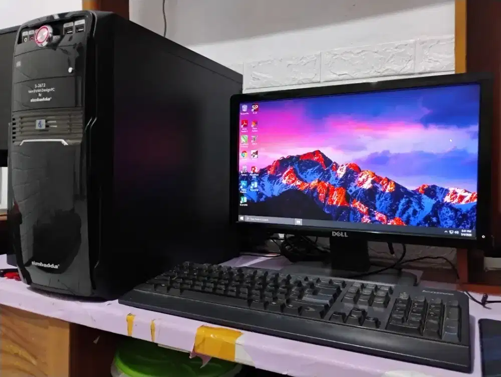 Pc intel core i5 fullset / ram 8gb + vga nvidia + monitor 19inch