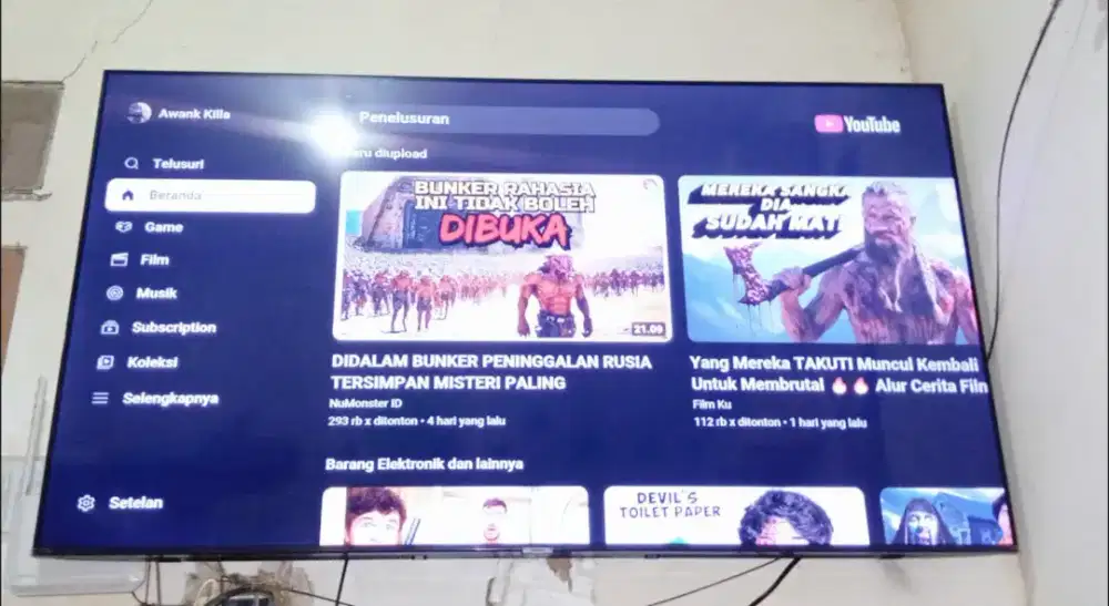 Bu Tv Smart Digital Samsung 55 inch super slim,normal,muluss,nominus