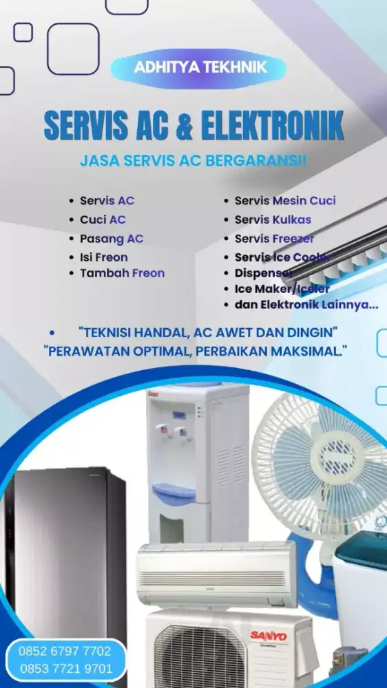 Jasa Servis Elektronik Pendingin dan AC