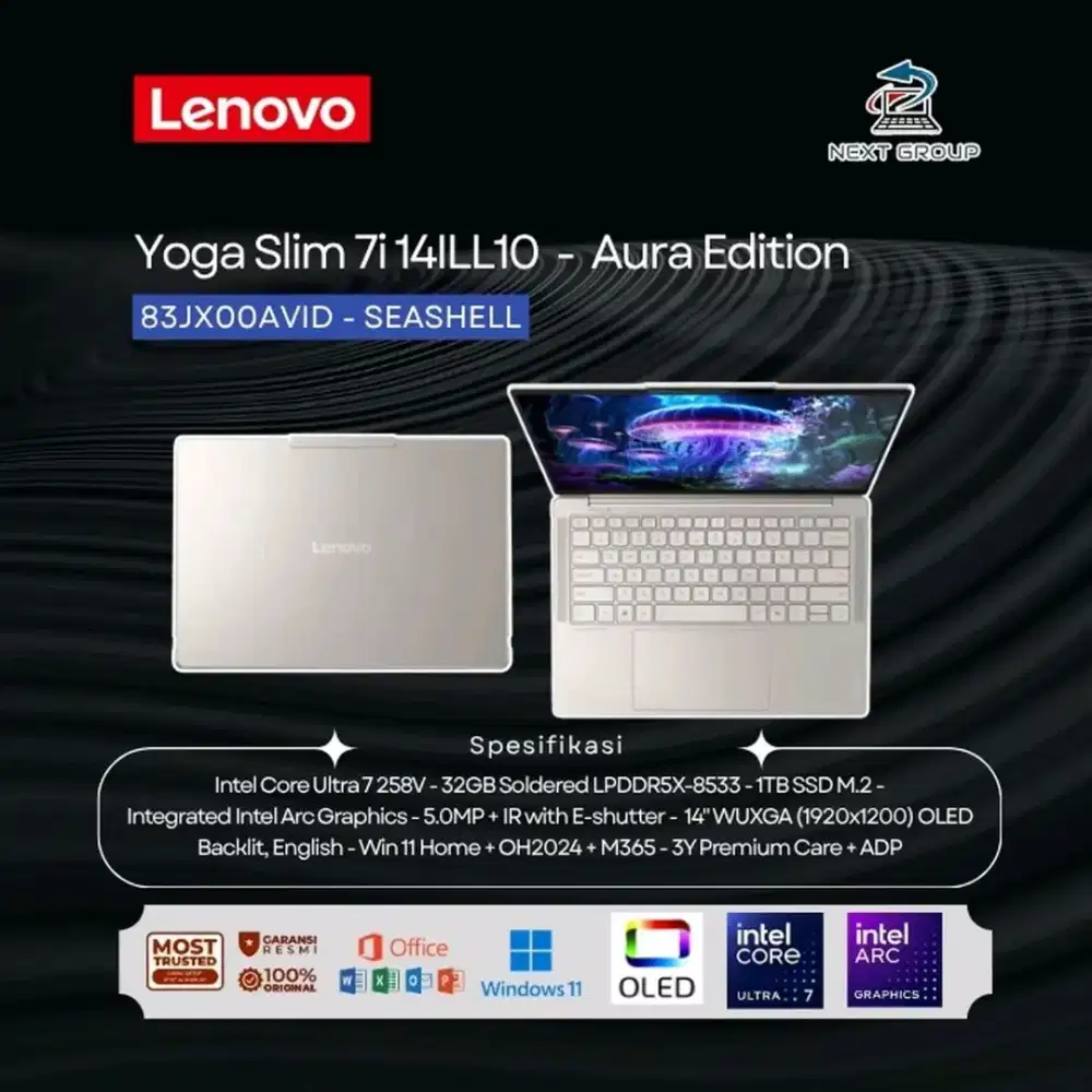Lenovo Yoga Slim 7 Aura Edition 14ILL10 IntelUltra 7 258V 32GB 1TB SSD