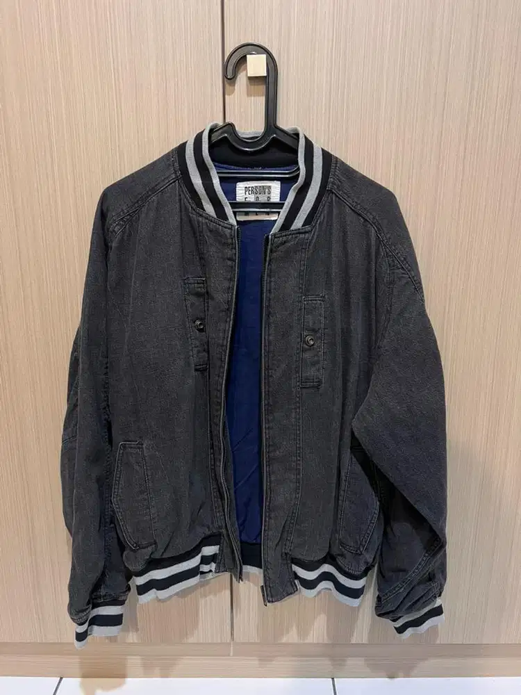 Bomber Denim Jacket L