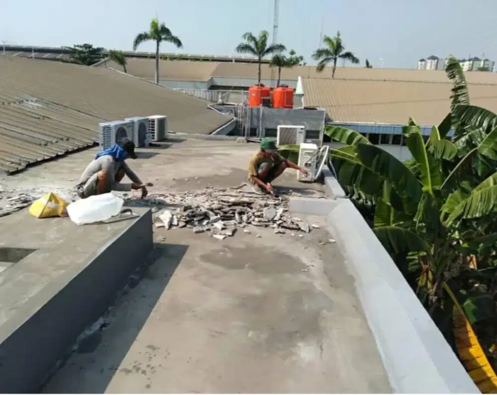 Perbaikan atap bocor dak rembes renovasi dll