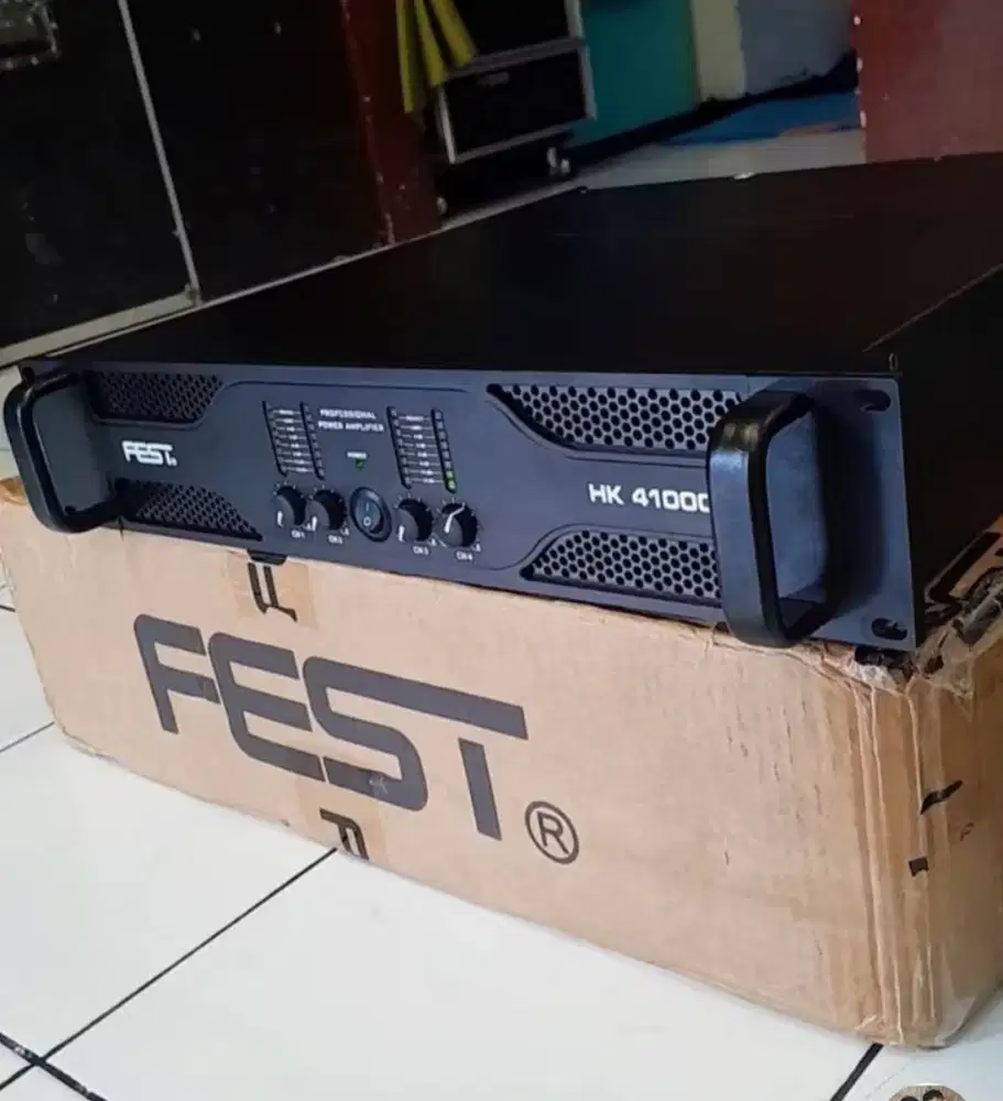 Power Fest Hk 41000 Amplifier 4 Channel Ori